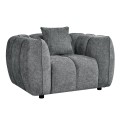 LOUNGE ARMCHAIR LYKKE FK3325.01 GREY FABRIC 119x89x70Hcm