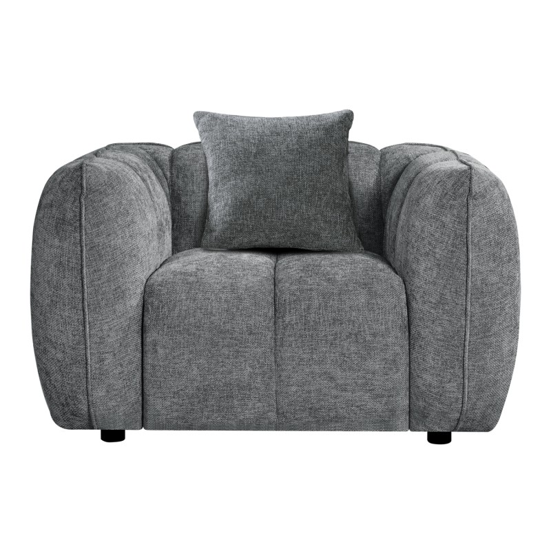 LOUNGE ARMCHAIR LYKKE FK3325.01 GREY FABRIC 119x89x70Hcm