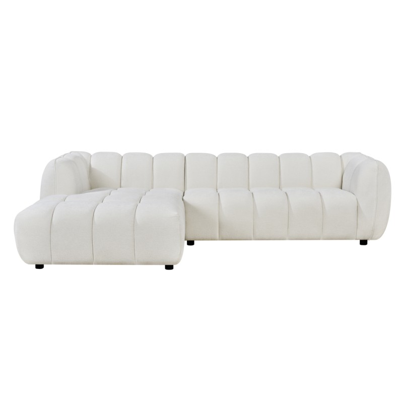 SET CORNER SOFA (LEFT)-ARMCHAIR LOUNGE LYKKE FK10820.02L ECRU FABRIC SET CORNER SOFA (LEFT)-ARMCHAIR LOUNGE LYKKE FK10820.02L ECRU FABRIC