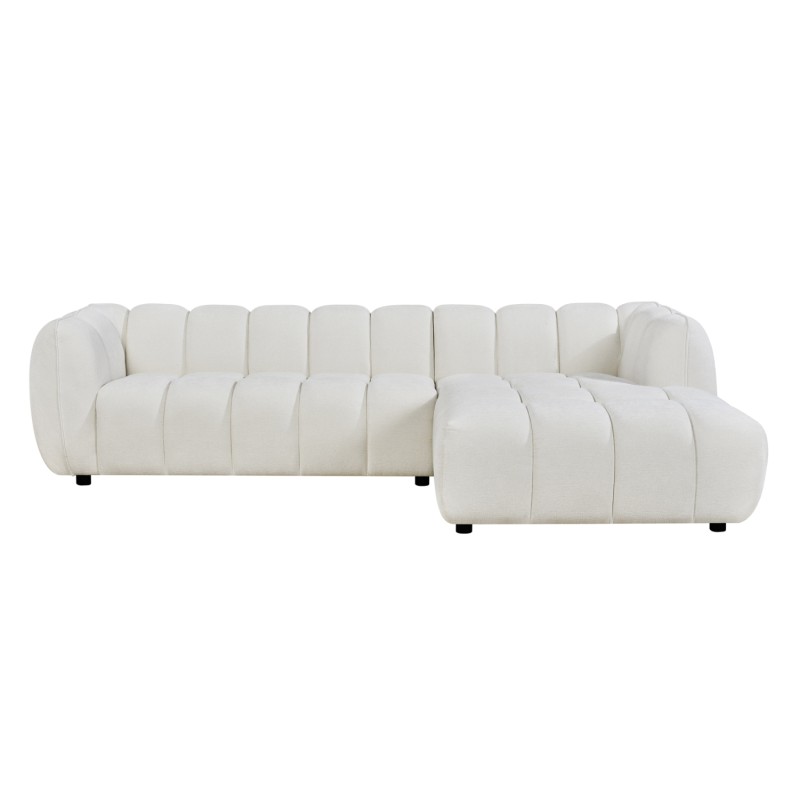 SET CORNER SOFA (RIGHT)-ARMCHAIR LOUNGE LYKKE FK10821.02R ECRU FABRIC SET CORNER SOFA (RIGHT)-ARMCHAIR LOUNGE LYKKE FK10821.02R ECRU FABRIC