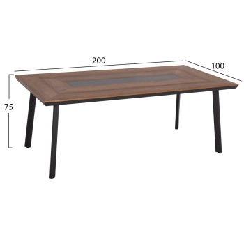 OUTDOOR DINING SET 7PCS TOPIN FK10825.03 ALUMINUM IN DARK GREY--POLYWOOD--P.E.RATTAN OUTDOOR DINING SET 7PCS TOPIN FK10825.03 ALUMINUM IN DARK GREY--POLYWOOD--P.E.RATTAN
