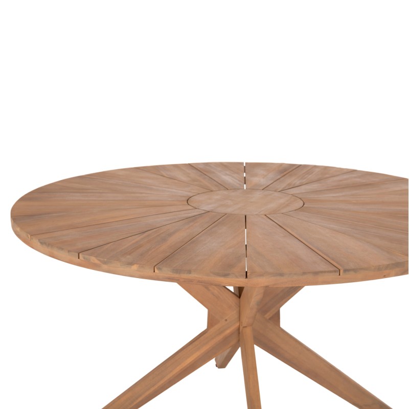 OUTDOOR DINING SET 5PCS CRAVIN FK10904 ACACIA WOOD IN NATURAL--CUSHIONS IN BEIGE OUTDOOR DINING SET 5PCS CRAVIN FK10904 ACACIA WOOD IN NATURAL--CUSHIONS IN BEIGE