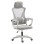 OFFICE CHAIR SALAS FK1223.02 P.P. IN WHITE--MESH FABRIC IN LIGHT GREY 57x71x110-120Hcm.