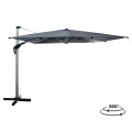 PROFESSIONAL UMBRELLA JAVANTE FK6621.01 SILVER ANODIZED ALUMINUM--GREY SHADE 400x400x270Hcm PROFESSIONAL UMBRELLA JAVANTE FK6621.01 SILVER ANODIZED ALUMINUM--GREY SHADE 400x400x270Hcm