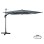 PROFESSIONAL UMBRELLA JAVANTE FK6621.01 SILVER ANODIZED ALUMINUM--GREY SHADE 400x400x270Hcm