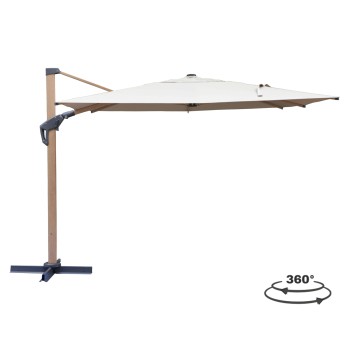 PROFESSIONAL UMBRELLA JAVANTE FK6621.02 HEAT TRANSFER ALUMINUM--BEIGE SHADE 400x400x270Hcm