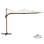PROFESSIONAL UMBRELLA JAVANTE FK6621.02 HEAT TRANSFER ALUMINUM--BEIGE SHADE 400x400x270Hcm