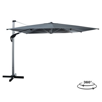 PROFESSIONAL UMBRELLA JAVANTE FK6622.01 ANODIZED ALUMINUM IN SILVER--GREY SHADE 3x3x2.56FK