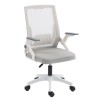 OFFICE CHAIR ZENITH FK1225.02 POLYPROPYLENE IN WHITE--MESH IN LIGHT GREY 60x60x92-100Hcm