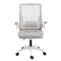 OFFICE CHAIR ZENITH FK1225.02 POLYPROPYLENE IN WHITE--MESH IN LIGHT GREY 60x60x92-100Hcm OFFICE CHAIR ZENITH FK1225.02 POLYPROPYLENE IN WHITE--MESH IN LIGHT GREY 60x60x92-100Hcm