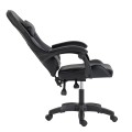 GAMING CHAIR STRATUS FK1231.01 BLACK PVC--WITH LUMBAR AND HEAD SUPPORT CUSHIONS 60x59x117Hcm. GAMING CHAIR STRATUS FK1231.01 BLACK PVC--WITH LUMBAR AND HEAD SUPPORT CUSHIONS 60x59x117Hcm.