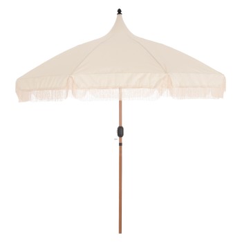 UMBRELLA LADIN FK6550 HEAT TRANSFER STEEL--ECRU SHADE Φ270x270Hcm.