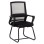 VISITOR'S CHAIR CASTER FK1228.01 METAL-PP-MESH FABRIC-- BLACK 46x52x94Hcm.
