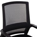 VISITOR'S CHAIR CASTER FK1228.01 METAL-PP-MESH FABRIC-- BLACK 46x52x94Hcm. VISITOR'S CHAIR CASTER FK1228.01 METAL-PP-MESH FABRIC-- BLACK 46x52x94Hcm.