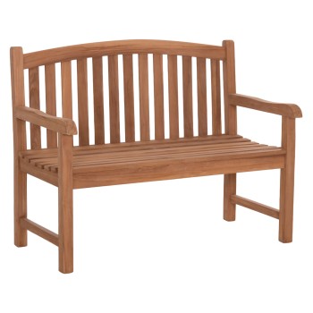 OUTDOOR 2-SEATER BENCH ELENA FK6651 TEAK WOOD--NATURAL COLOR 120x60x95Hcm.