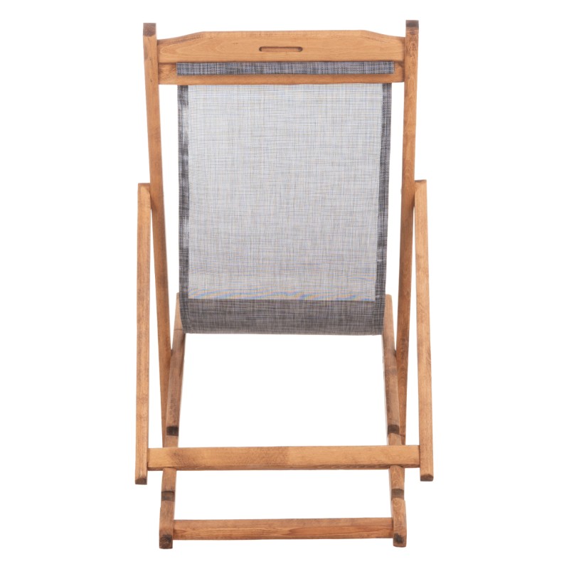 BEACH CHAIR WITH TEXTILENE FABRIC IN GREY LIMNOS FK11711.10T BEECH WOOD IN NATURAL 55.5x97x105H BEACH CHAIR WITH TEXTILENE FABRIC IN GREY LIMNOS FK11711.10T BEECH WOOD IN NATURAL 55.5x97x105H
