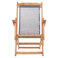 BEACH CHAIR WITH ARMS & GREY TEXTILENE LIMNOS FK11708.10T BEECH WOOD IN WALNUT 62.5x97x105Hcm. BEACH CHAIR WITH ARMS & GREY TEXTILENE LIMNOS FK11708.10T BEECH WOOD IN WALNUT 62.5x97x105Hcm.