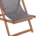 BEACH CHAIR WITH TEXTILENE FABRIC IN GREY LIMNOS FK11707.10T BEECH WOOD IN WALNUT 55.5x97x105H BEACH CHAIR WITH TEXTILENE FABRIC IN GREY LIMNOS FK11707.10T BEECH WOOD IN WALNUT 55.5x97x105H
