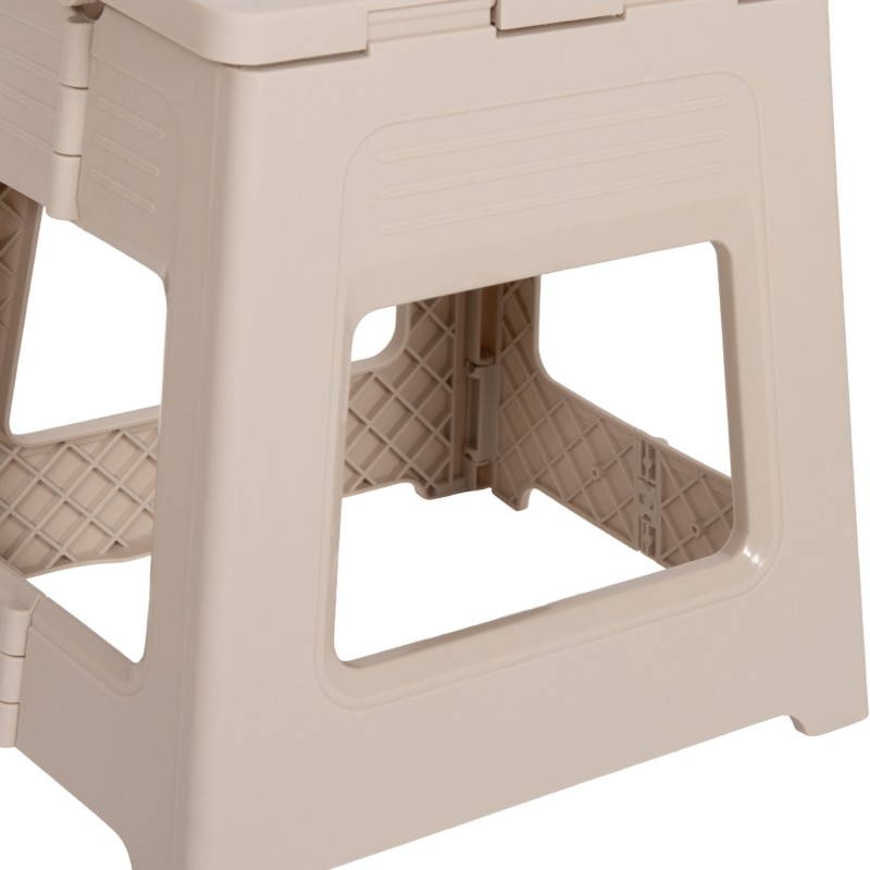 FOLDABLE POLYPROPYLENE STOOL SOLIS FK18392.02 CREAM WHITE 30x25x30Hcm. FOLDABLE POLYPROPYLENE STOOL SOLIS FK18392.02 CREAM WHITE 30x25x30Hcm.