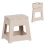 FOLDABLE POLYPROPYLENE STOOL SOLIS FK18392.02 CREAM WHITE 30x25x30Hcm.