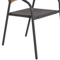 OUTDOOR 3PCS DINING SET LIMA FK10881.01 METAL & TEXTILENE IN GREY (ROUND)