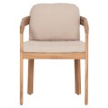 OUTDOOR DINING SET 7PCS CRAVIN FK10903 ACACIA WOOD IN NATURAL--CUSHIONS IN BEIGE OUTDOOR DINING SET 7PCS CRAVIN FK10903 ACACIA WOOD IN NATURAL--CUSHIONS IN BEIGE