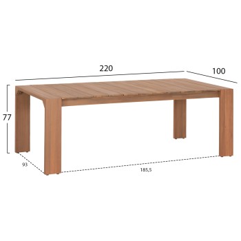 OUTDOOR DINING SET 7PCS CONTREL FK10901.02 ACACIA WOOD IN NATURAL--CUSHIONS IN GREY
