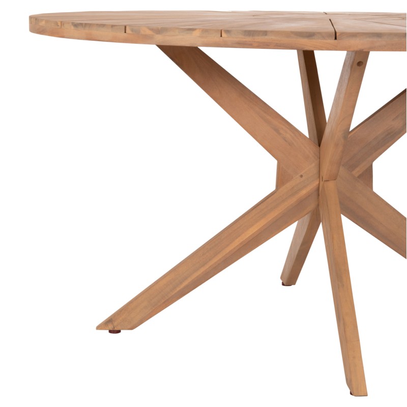 OUTDOOR DINING SET 5PCS CORTEN FK10900.01 ACACIA WOOD IN NATURAL--CUSHIONS IN BEIGE OUTDOOR DINING SET 5PCS CORTEN FK10900.01 ACACIA WOOD IN NATURAL--CUSHIONS IN BEIGE