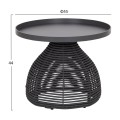 OUTDOOR 3PCS SET DRISCOLL FK10907.01 COFEE TABLE & 2 ARMCHAIRS--ALUMINUM IN GREY