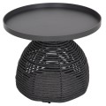 OUTDOOR 3PCS SET DRISCOLL FK10907.01 COFEE TABLE & 2 ARMCHAIRS--ALUMINUM IN GREY