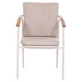 OUTDOOR DINING SET 7PCS SENTI FK10908.02 ALUMINUM IN CREAM WHITE & BEIGE OLEFIN CUSHION COVERS OUTDOOR DINING SET 7PCS SENTI FK10908.02 ALUMINUM IN CREAM WHITE & BEIGE OLEFIN CUSHION COVERS