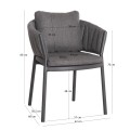 OUTDOOR DINING SET 7PCS SHANKS FK10909.01 ALUMINUM & OLEFIN CUSHION COVERS---GREY OUTDOOR DINING SET 7PCS SHANKS FK10909.01 ALUMINUM & OLEFIN CUSHION COVERS---GREY