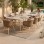OUTDOOR DINING SET 9PCS VICTUS FK10864.02 BEIGE ALUM. & OLEFIN-WHITE SINTERED STONE--WICKER