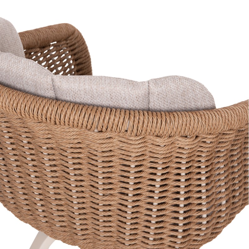 OUTDOOR DINING SET 9PCS VICTUS FK10864.02 BEIGE ALUM. & OLEFIN-WHITE SINTERED STONE--WICKER OUTDOOR DINING SET 9PCS VICTUS FK10864.02 BEIGE ALUM. & OLEFIN-WHITE SINTERED STONE--WICKER