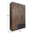 BEDROOM SET 5PCS CARYS FK10888.11 MELAMINE IN WALNUT COLOR BEDROOM SET 5PCS CARYS FK10888.11 MELAMINE IN WALNUT COLOR
