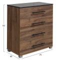BEDROOM SET 5PCS CARYS FK10888.11 MELAMINE IN WALNUT COLOR BEDROOM SET 5PCS CARYS FK10888.11 MELAMINE IN WALNUT COLOR