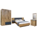 BEDROOM SET 5PCS CARYS FK10888.12 MELAMINE IN NATURAL WOOD COLOR/GREY BEDROOM SET 5PCS CARYS FK10888.12 MELAMINE IN NATURAL WOOD COLOR/GREY