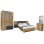 BEDROOM SET 5PCS CARYS FK10888.12 MELAMINE IN NATURAL WOOD COLOR/GREY