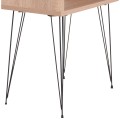 BEDSIDE STAND TODD FK18184.03 MELAMINE IN SONAMA COLOR-METAL LEGS IN BLACK 46x30x59Hcm. BEDSIDE STAND TODD FK18184.03 MELAMINE IN SONAMA COLOR-METAL LEGS IN BLACK 46x30x59Hcm.