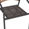 OUTDOOR DINING SET 5PCS ADAM FK10859.01 METAL CHAIRS & TABLE 120x70cm GREY OUTDOOR DINING SET 5PCS ADAM FK10859.01 METAL CHAIRS & TABLE 120x70cm GREY