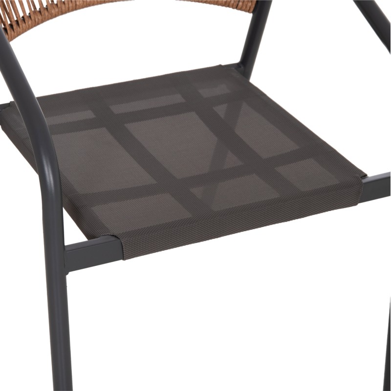 OUTDOOR DINING SET 5PCS ADAM FK10859.01 METAL CHAIRS & TABLE 120x70cm GREY OUTDOOR DINING SET 5PCS ADAM FK10859.01 METAL CHAIRS & TABLE 120x70cm GREY