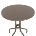 OUTDOOR DINING SET 3PCS LINO FK10728.04-- 2 METAL CHAIRS--ROUND TABLE Φ60cm CHAMPAGNE