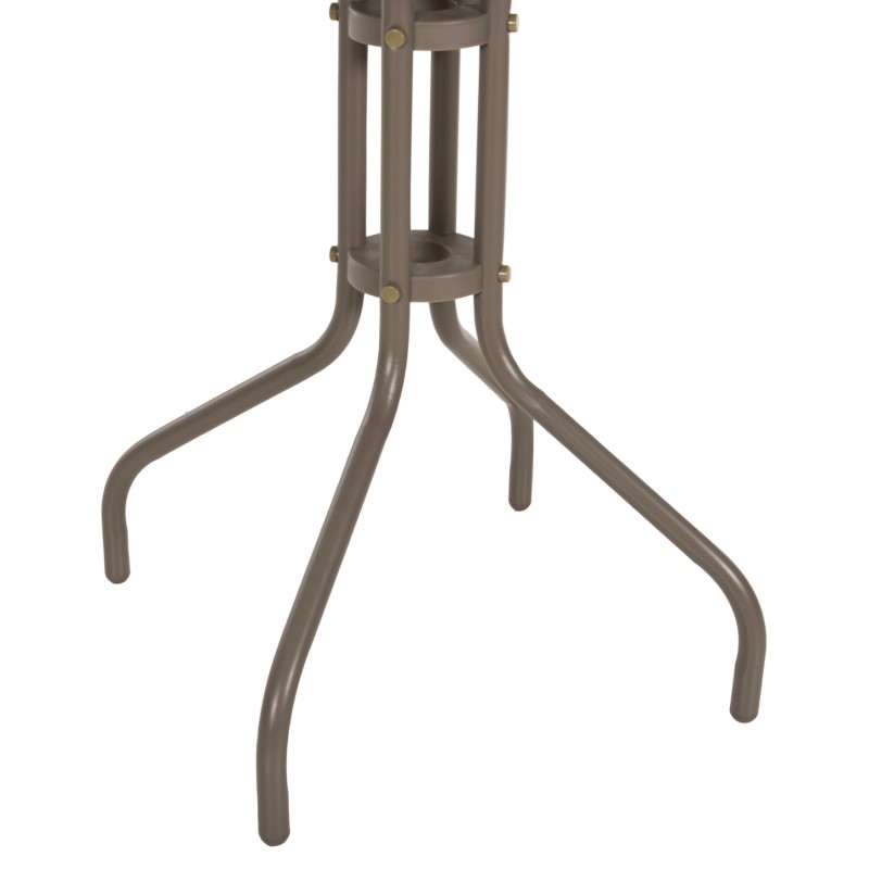 OUTDOOR DINING SET 3PCS LINO FK10728.04-- 2 METAL CHAIRS--ROUND TABLE Φ60cm CHAMPAGNE