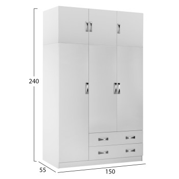 BEDROOM SET 6PCS CARLY FK10884.05 MELAMINE IN WHITE--GREY FABRIC BEDROOM SET 6PCS CARLY FK10884.05 MELAMINE IN WHITE--GREY FABRIC