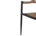 OUTDOOR DINING SET 5PCS TABER FK10834.02 DARK GREY ALUMINUM--POLYWOOD--P.E.RATTAN BEIGE