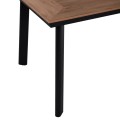 OUTDOOR DINING SET 5PCS TABER FK10834.02 DARK GREY ALUMINUM--POLYWOOD--P.E.RATTAN BEIGE