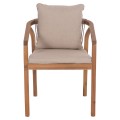 OUTDOOR DINING SET 7PCS CONTREL FK10899.01 ACACIA WOOD IN NATURAL--CUSHIONS IN BEIGE