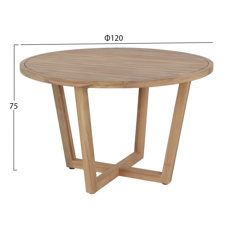 OUTDOOR DINING SET 5PCS PARAISO FK10898.01 ACACIA WOOD IN NATURAL--CUSHIONS IN BEIGE