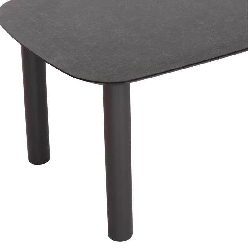 OUTDOOR DINING SET 7PCS DOSUN FK10910.01 ALUMINUM-ROPE-OLEFIN CUSHION COVERS---GREY