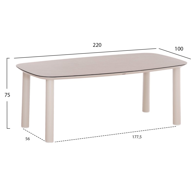 OUTDOOR DINING SET 7PCS DOSUN FK10910.02 CREAM WHITE ALUMINUM--ROPE & OLEFIN CUSHIONS IN BEIGE OUTDOOR DINING SET 7PCS DOSUN FK10910.02 CREAM WHITE ALUMINUM--ROPE & OLEFIN CUSHIONS IN BEIGE